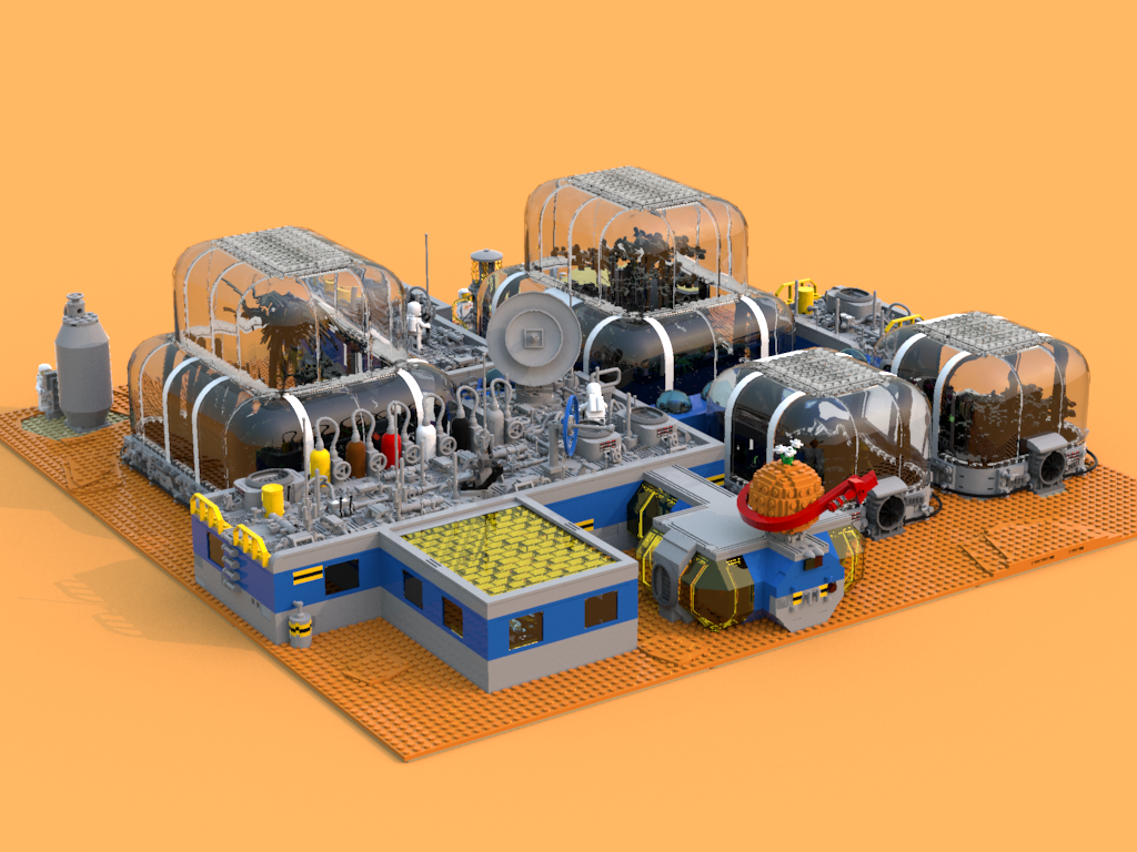 Neo-Classic Space Mars research center