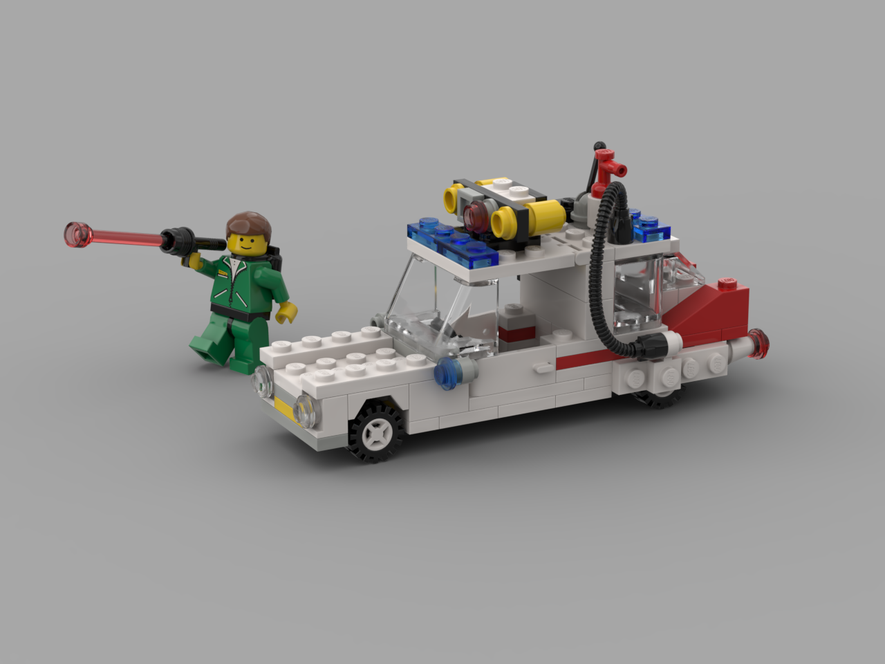 Retro Ghostbusters Ecto-1