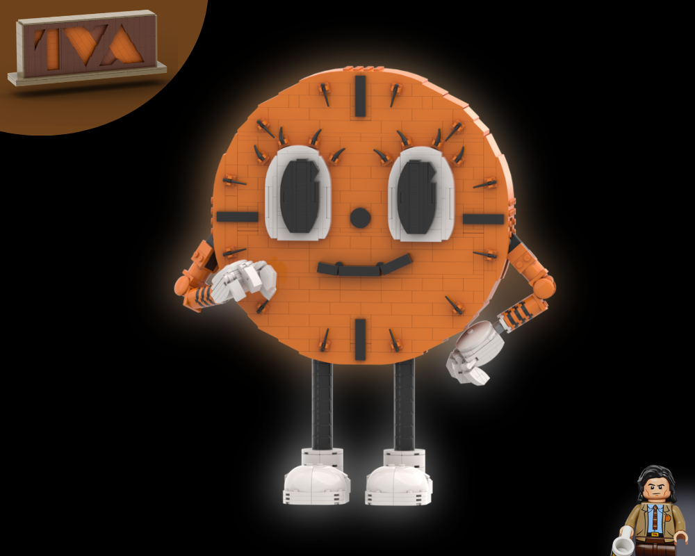 Miss Minutes + TVA Sign (from Marvel Studios' Loki series)