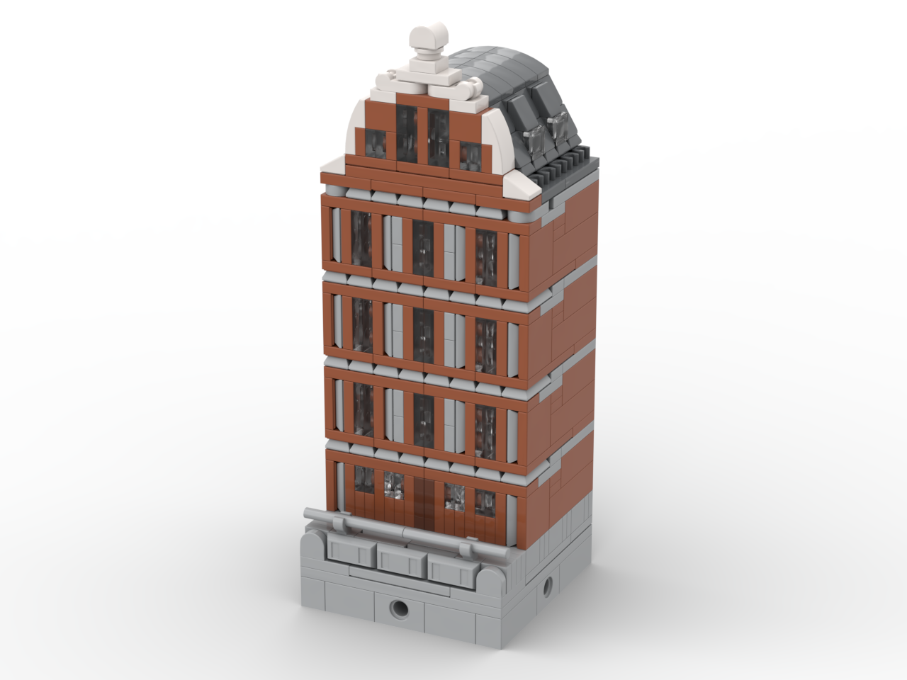 Micromodular Harbour House #1 (MOC-87390) - LEGO MOC | MOC Tracker