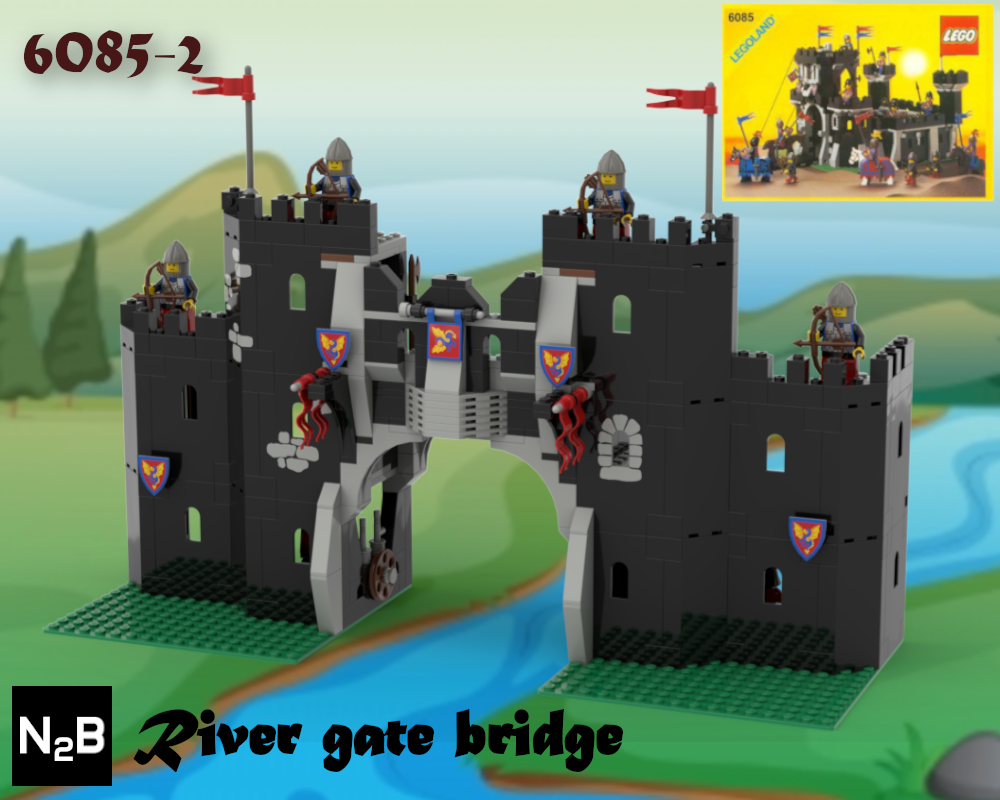 River gate bridge - Alternate build 2 Lego 6085
