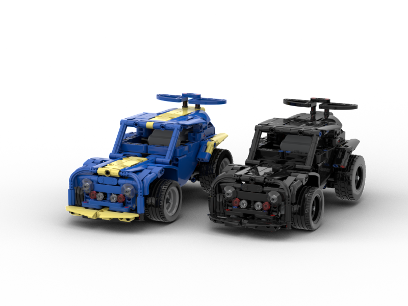 Lego Technic mini Drift car powered by buwizz