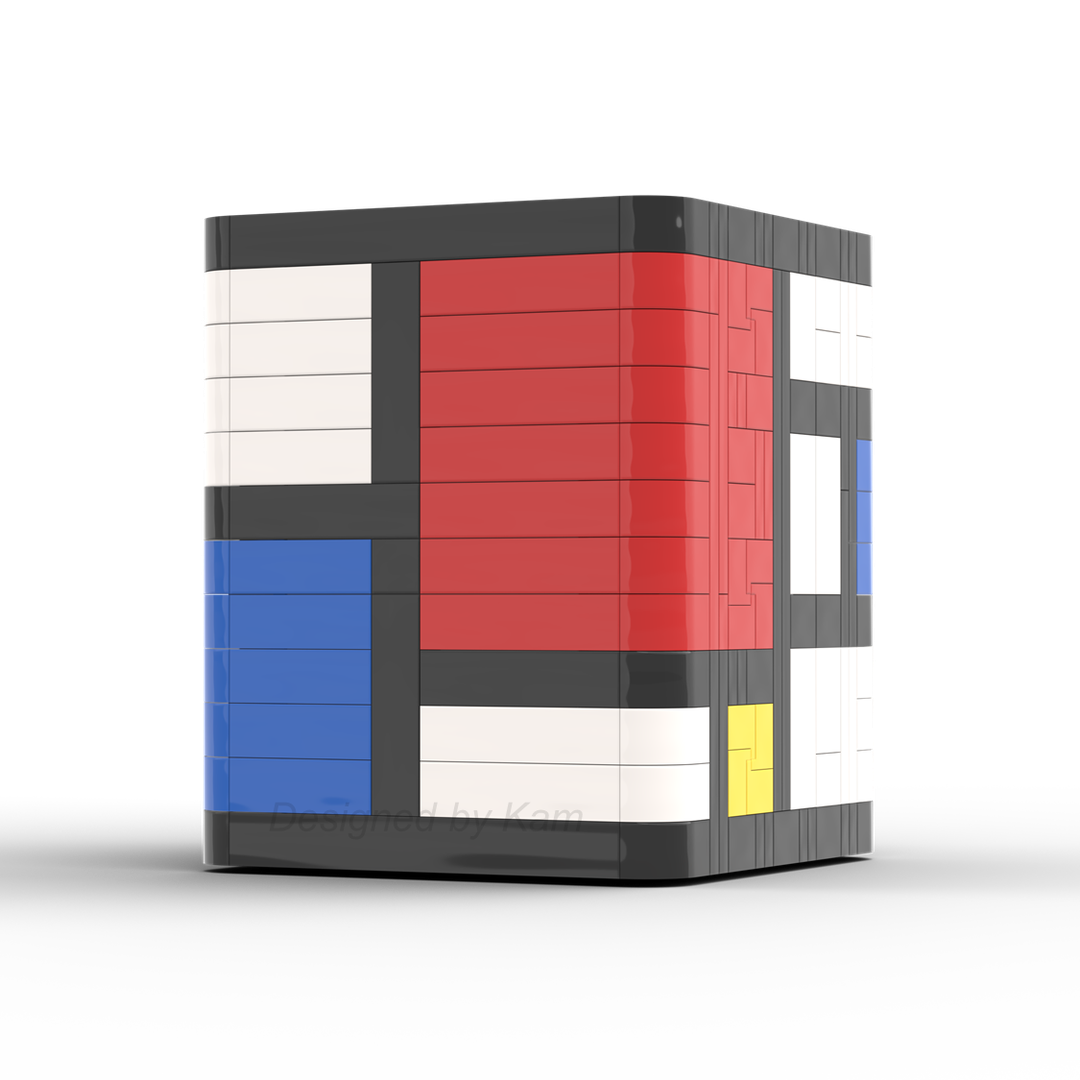 Pencil Holder Inspired by Mondrian