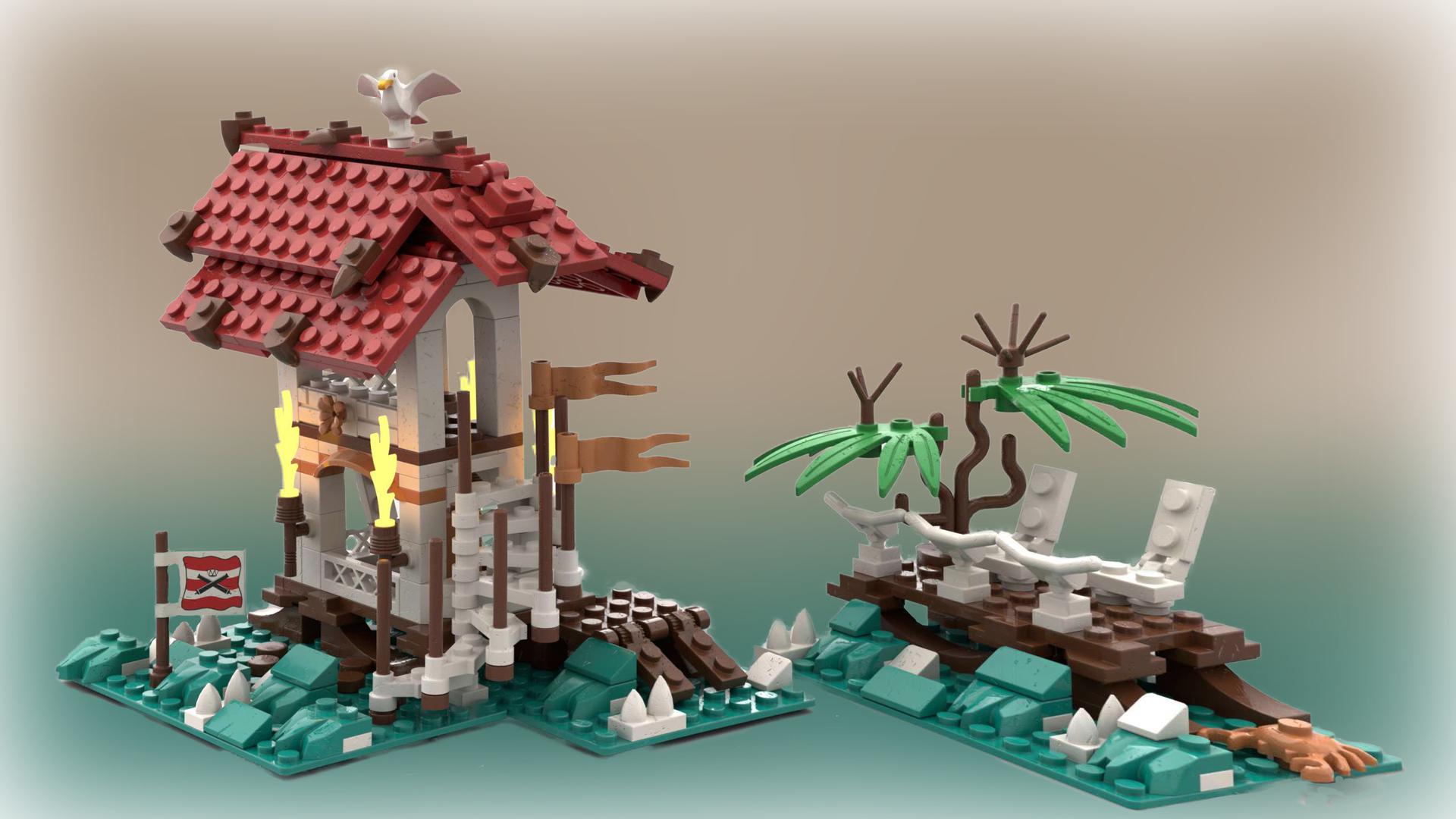 Stormy beach bar for the soldiers