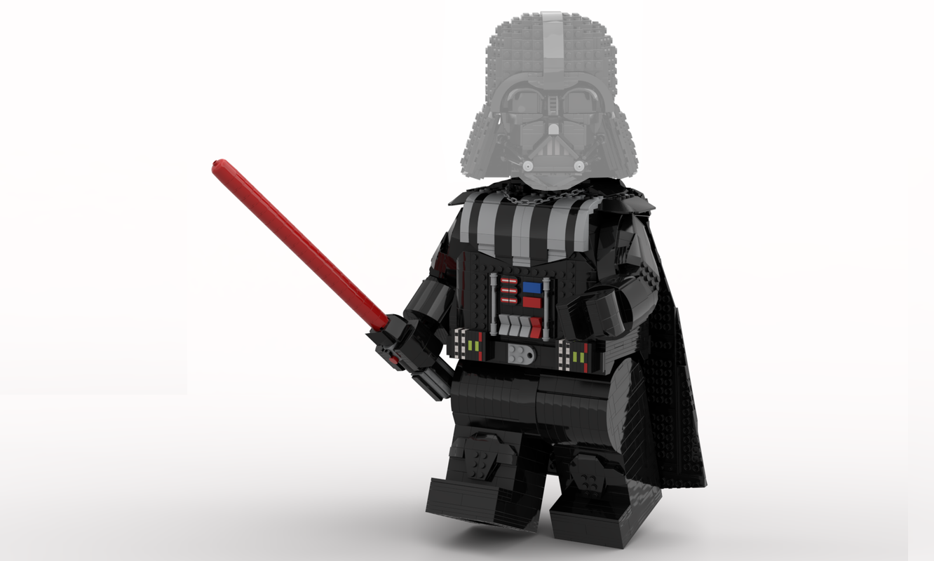 Darth  Vader Mega Figure (fits official Lego Helmet)