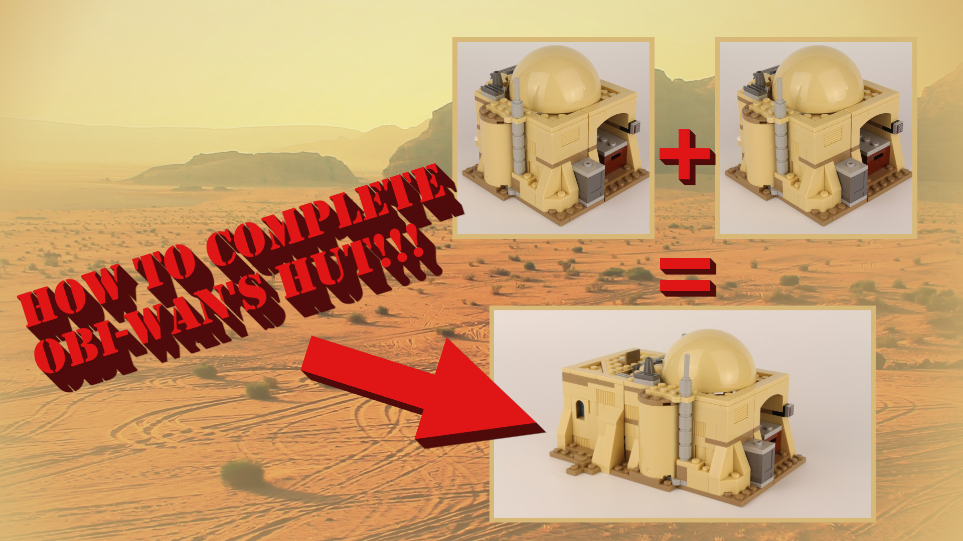 Full Obi-Wan's Hut Alternative Build/Set Modification alternate build