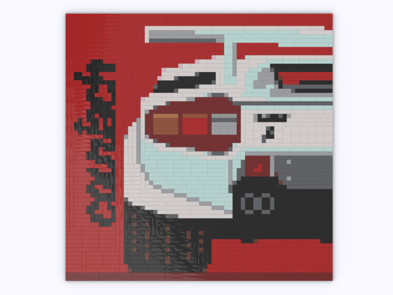 Lamborghini Countach Mosaic