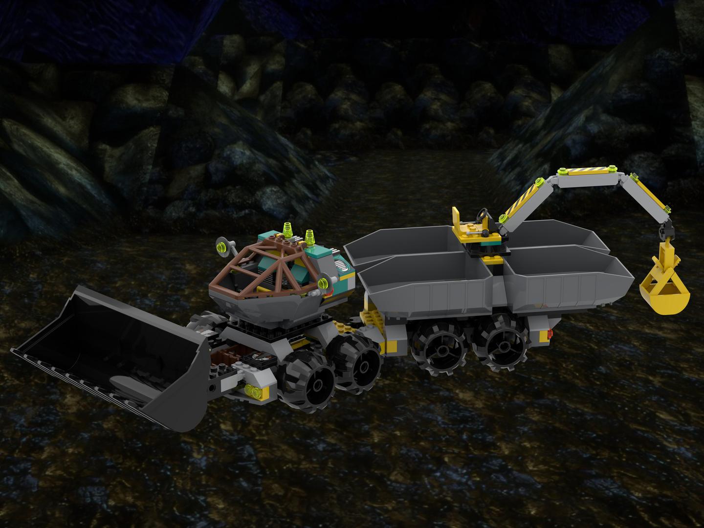 Rock Raiders Double Dozer Cavern Tipper