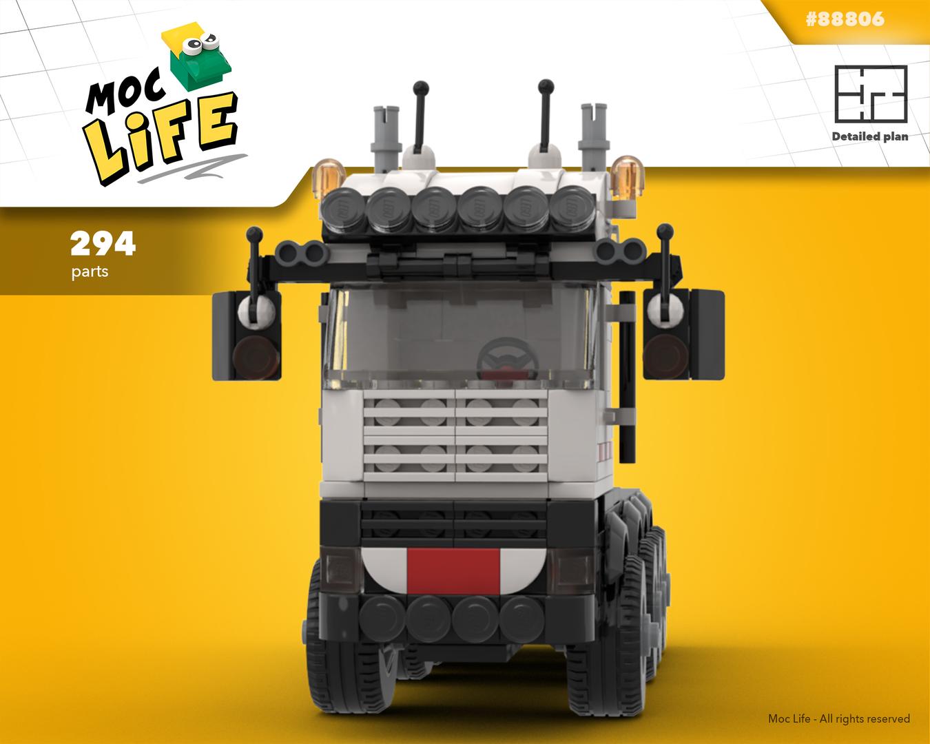 Scania lorry (MOC-88806) - LEGO MOC | MOC Tracker