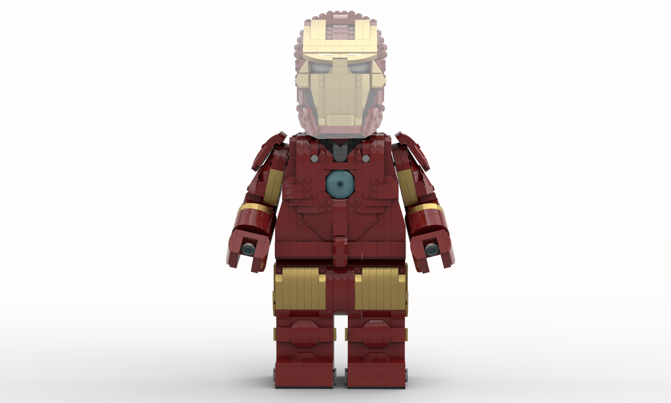 Iron Man Mega Figure - fits official Lego Helmet