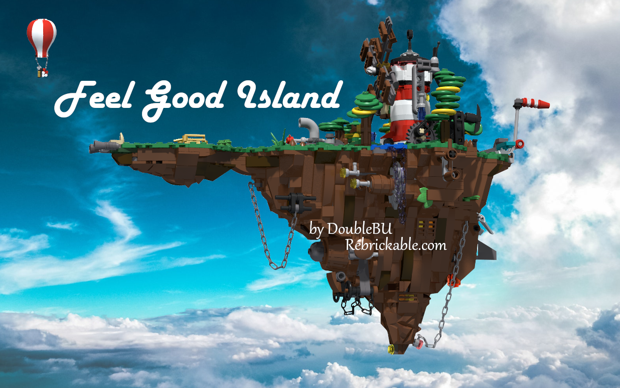 Gorillaz - Feel Good Island (with Power Functions / Manual Mode &amp; Tensegrity Ready)