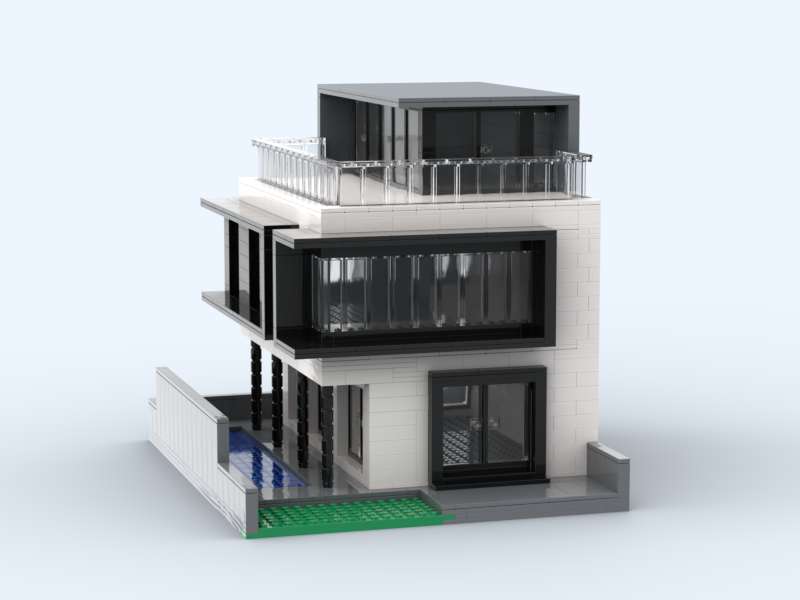 Modular modern semi-detached house