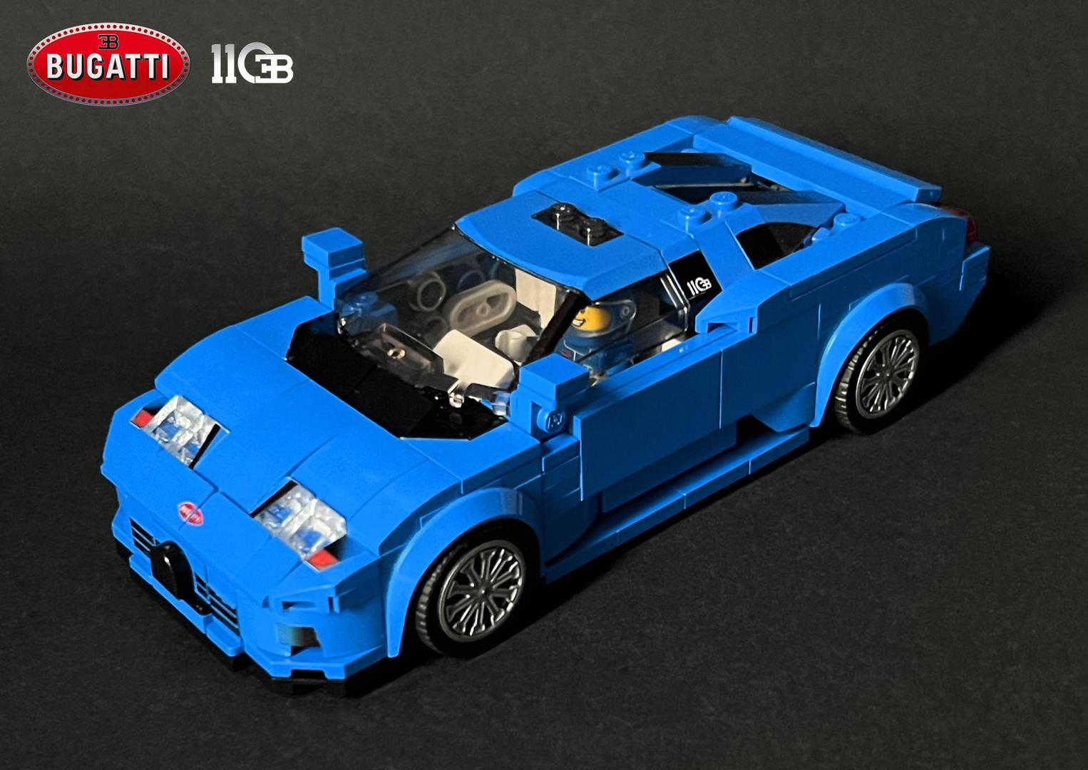 Bugatti EB110 - Speed Champions 8 Studs wide