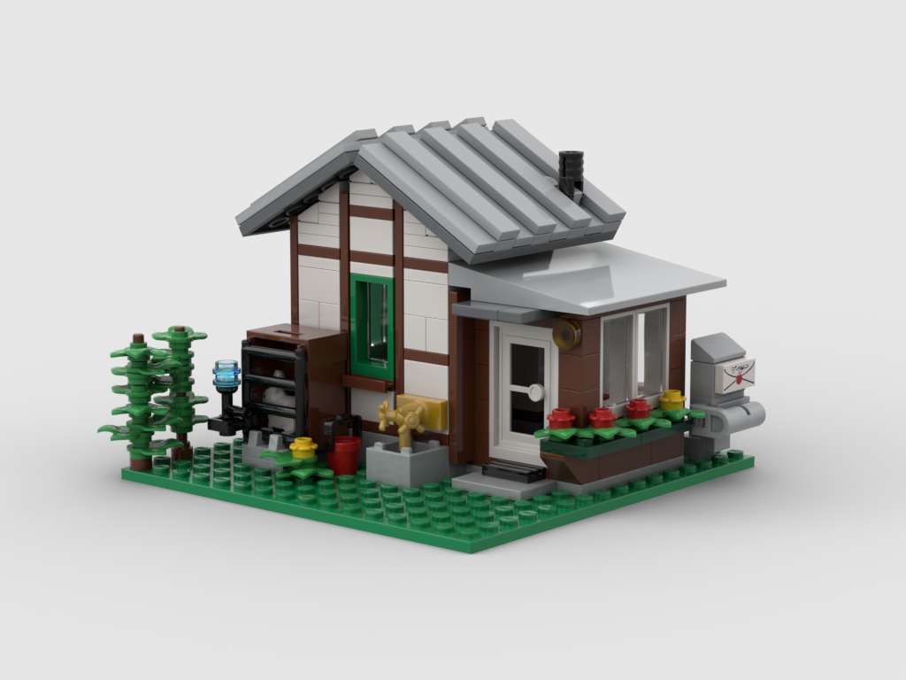 Eisenbahn Bahnübergang Bahnwärterhaus - railway barrier station keeper's house