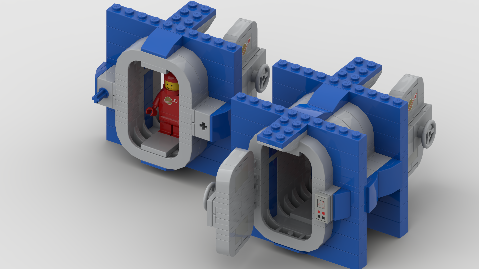 Classic Space Base Gate "airlock" Modular 01
