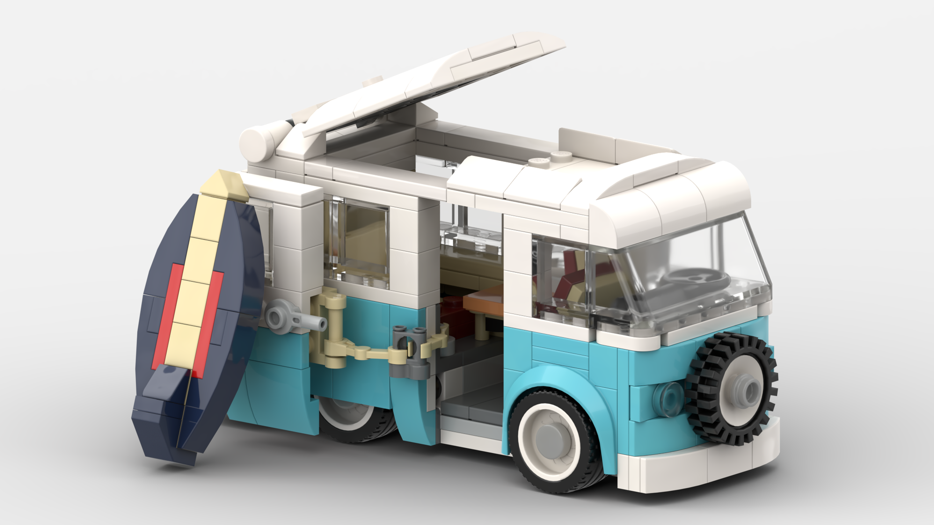 T2 camper van figure scale