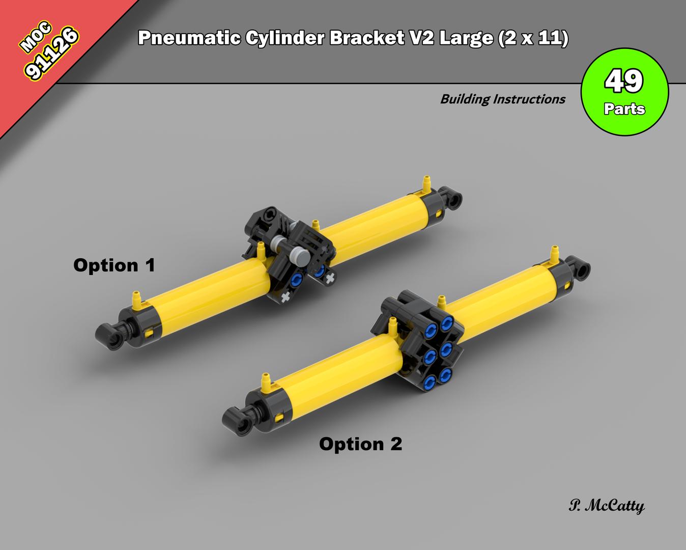Pneumatic Cylinder Bracket V2 Large (2 x 11)