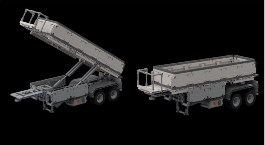 Muldenkipperaufleger für Arocs (42043) mit Power Functions