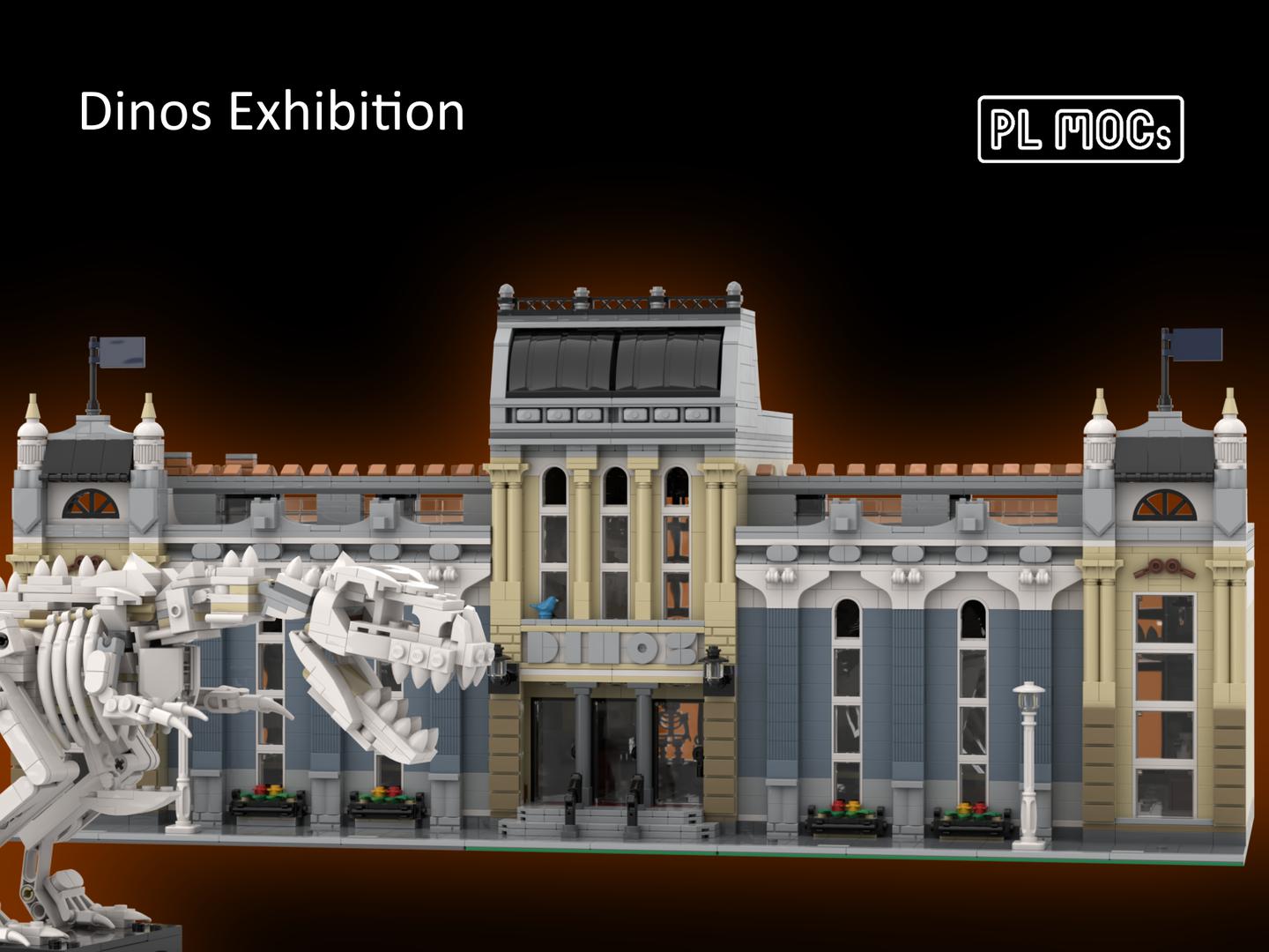 Dinos Exhibition - 10255, 10278 and 21320 Alternative Build