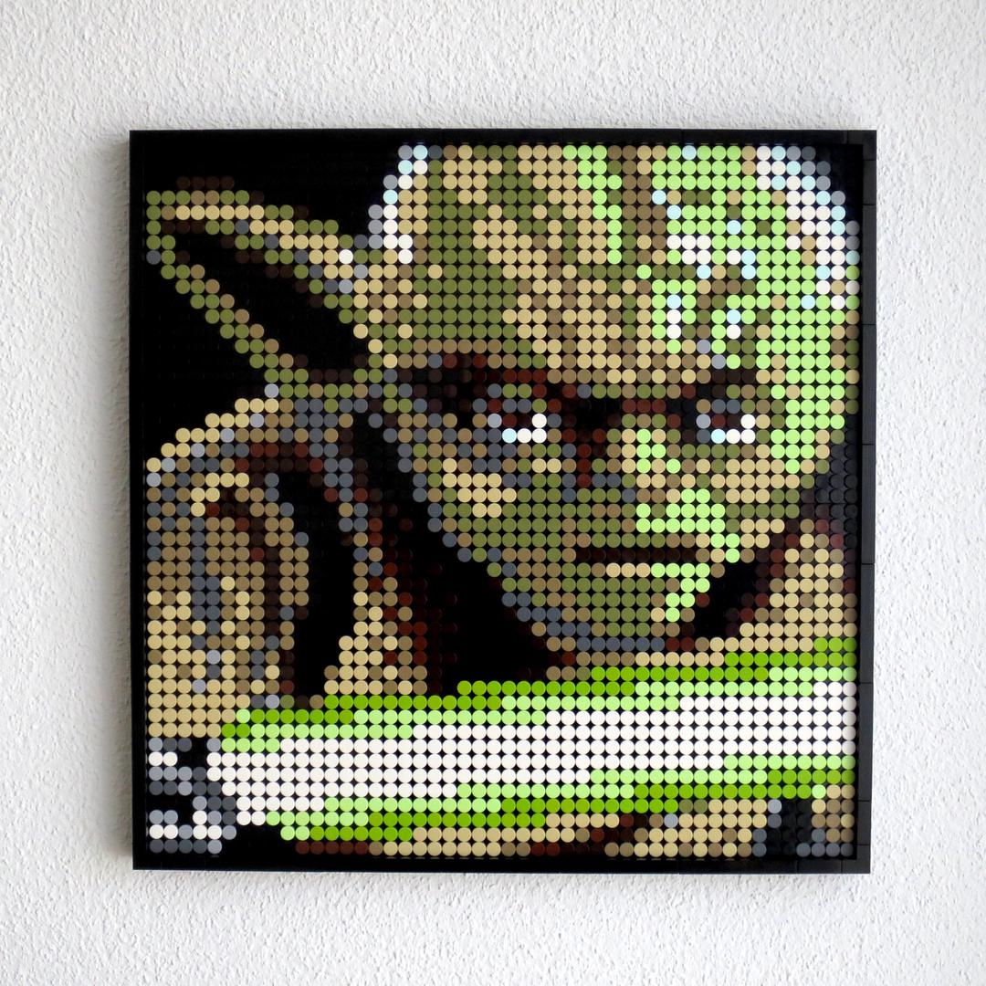 Yoda – Lightsaber Attack – Mosaic