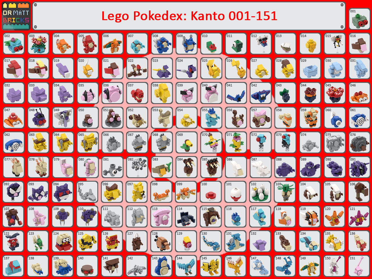 Lego Pokedex: 01 Kanto