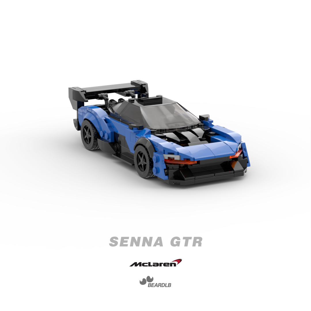mclaren senna gtr blue speed champions
