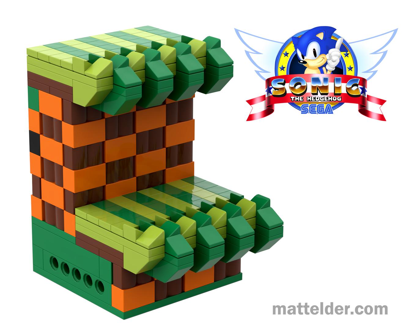 Sonic the Hedgehog: 8x8 Platform Split Level: Green Hill Zone Modular