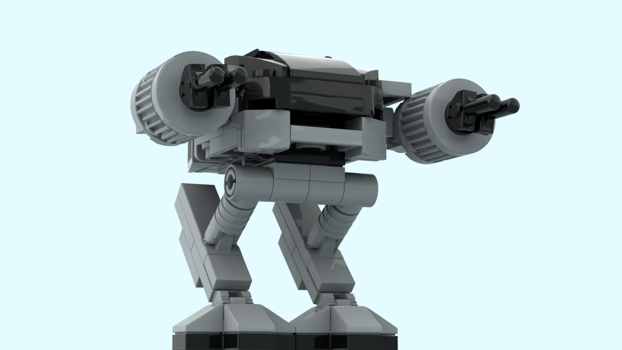 ED-209 minifig scale