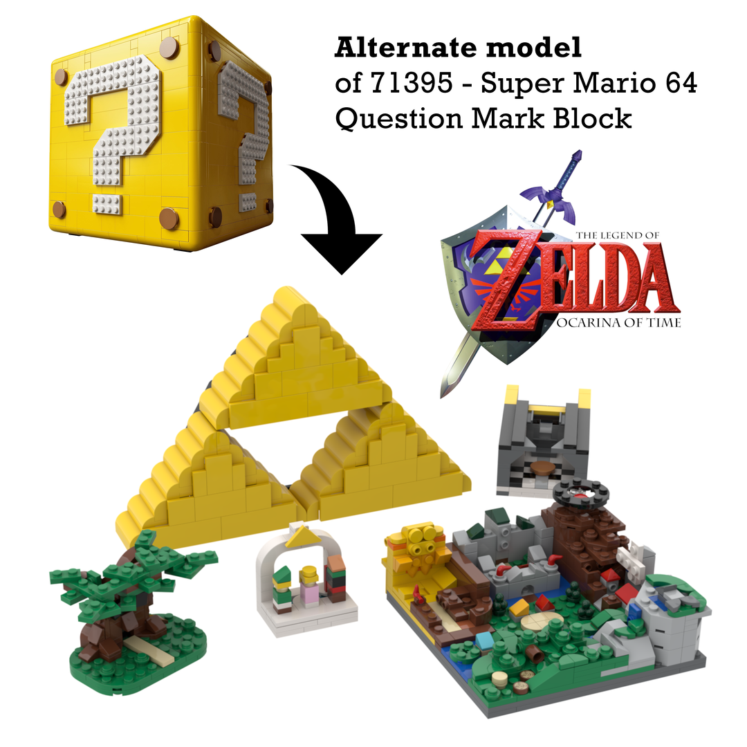 Zelda: Ocarina of Time - Alternate model 71395 - Super Mario 64 Question Mark Block