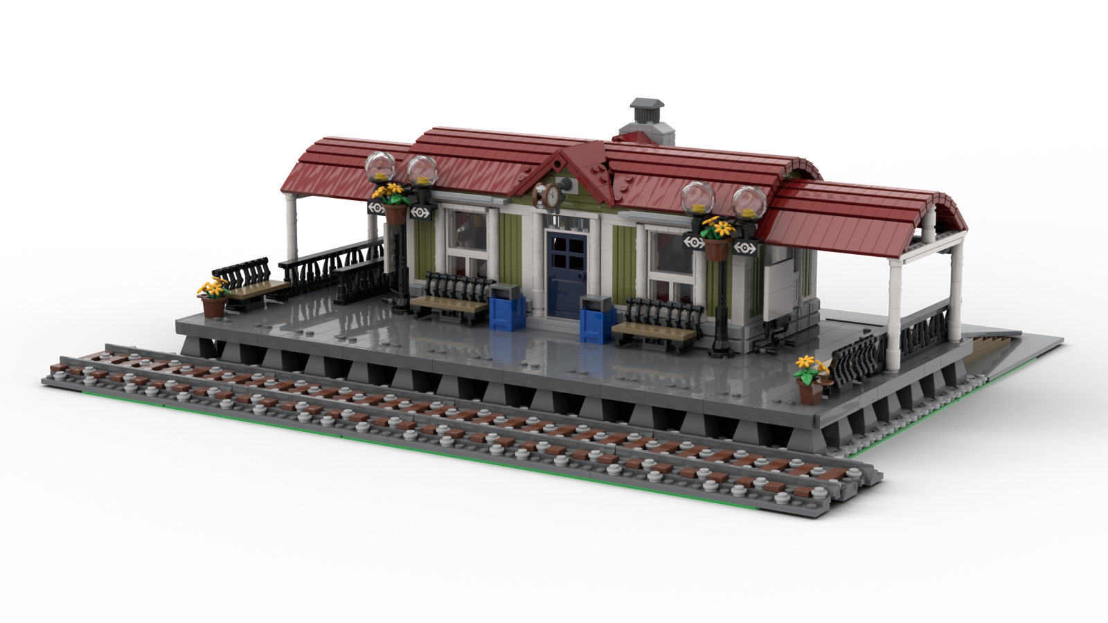 Curved Roof Train Station