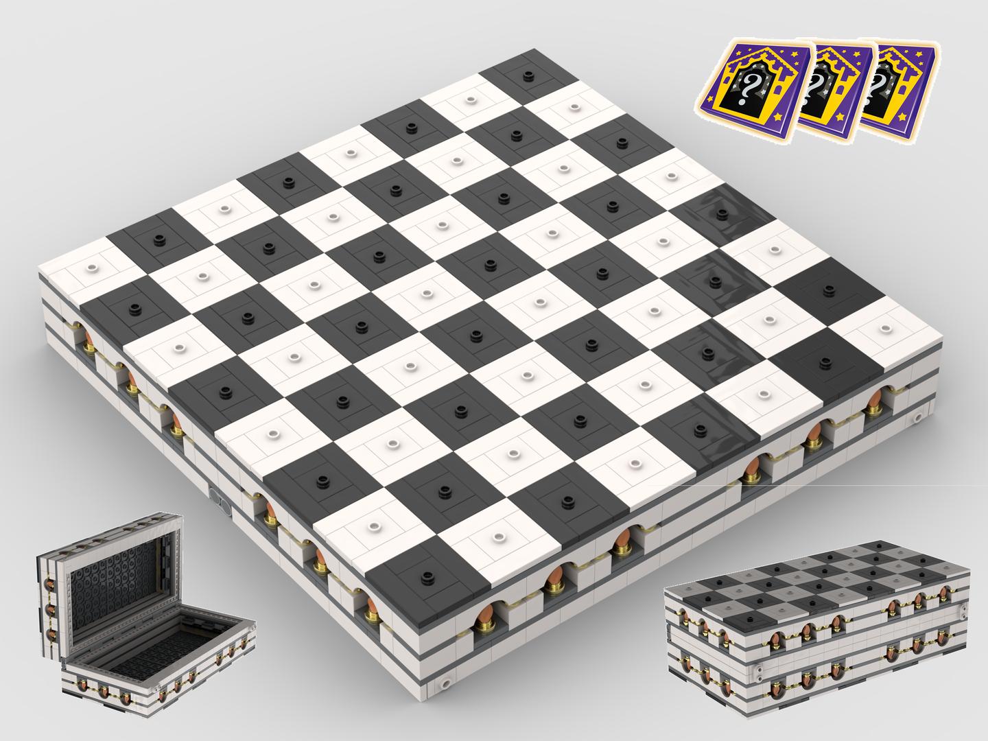 Wizard Chess Board with Container and Display Mode