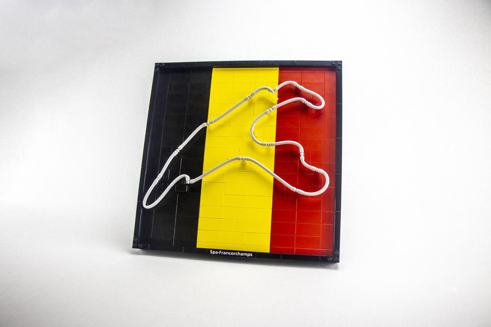 Spa Francorchamps Track map - Belgium flag