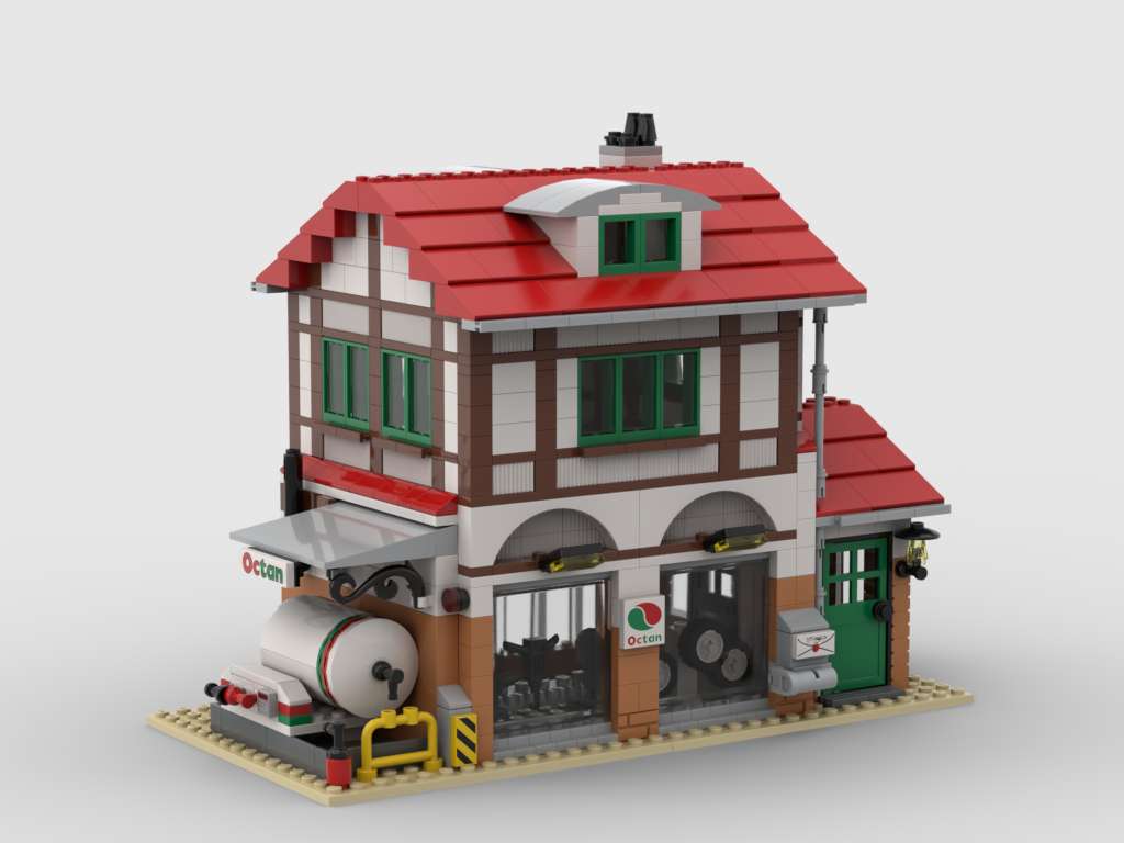 Werkstatt Nebengebäude Tankstelle -  Outbuilding workshop gas station