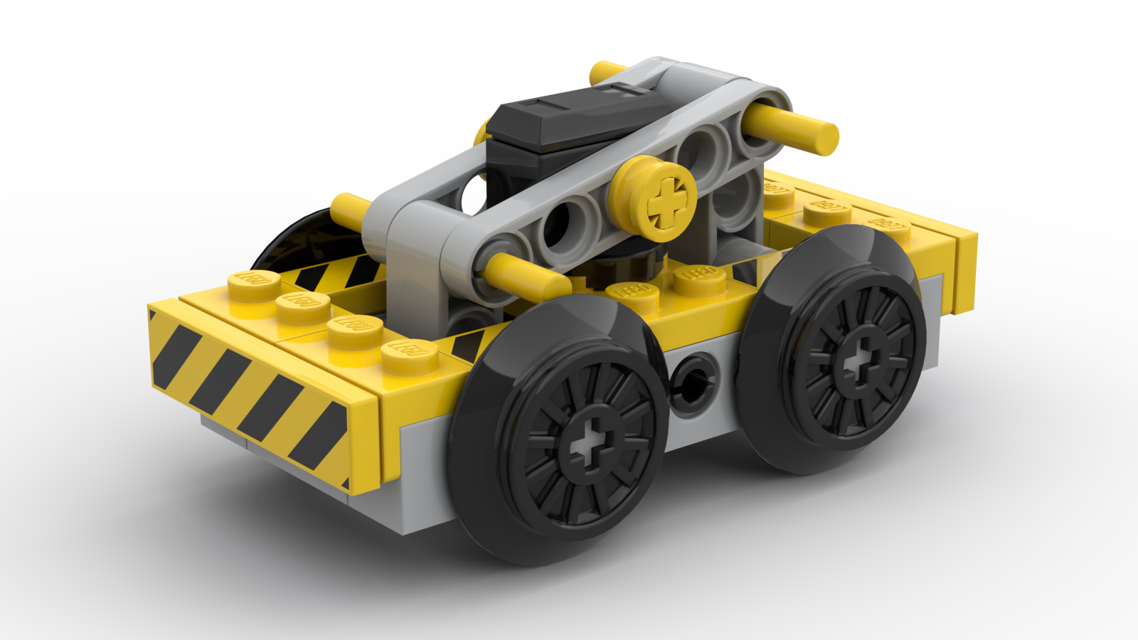 Working Minifig-Scale Pump-Car