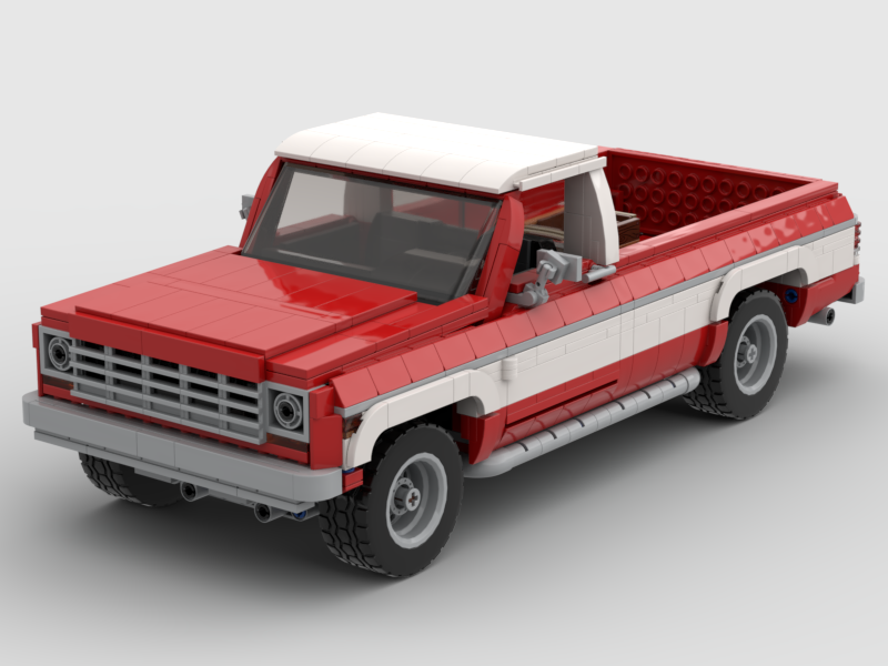 Chevrolet K10 Silverado 1978 (red-white)