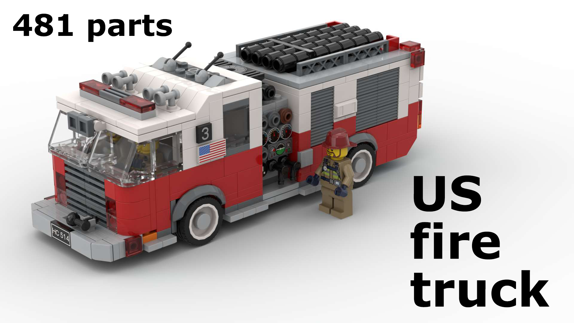 US fire truck