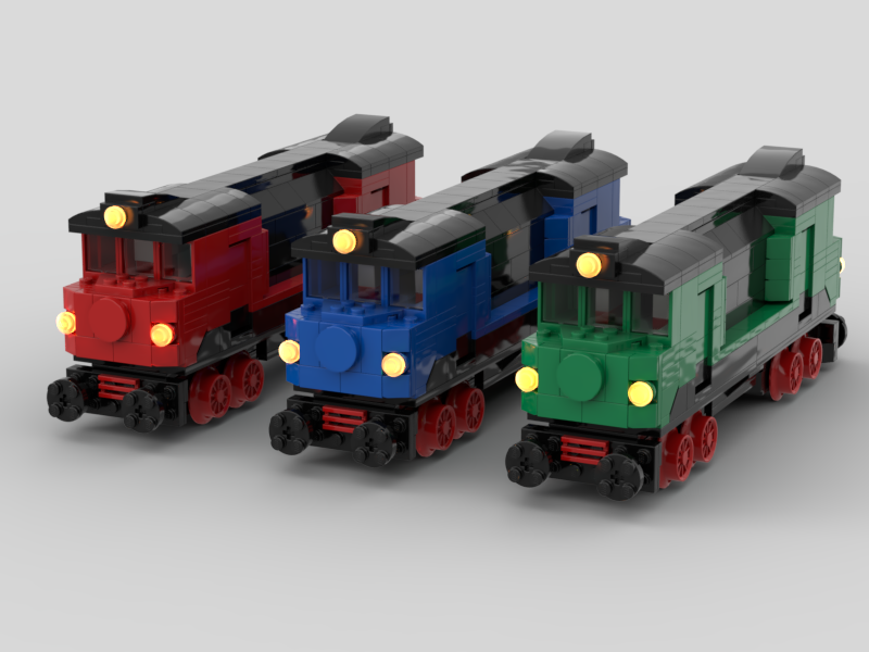 cargo train (colour variants)