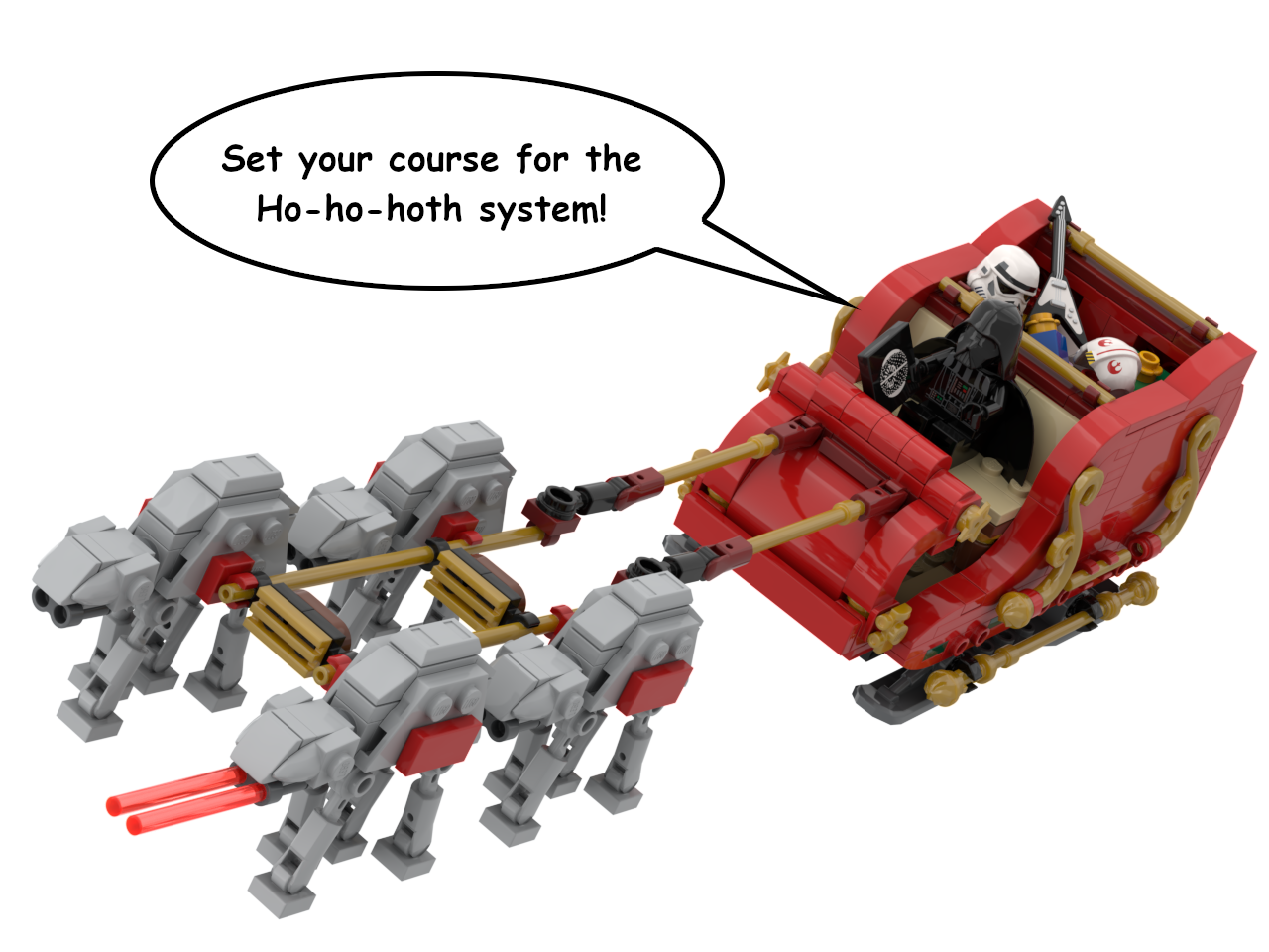 Vader's Sleigh (AT-AT Reindeer Mod)