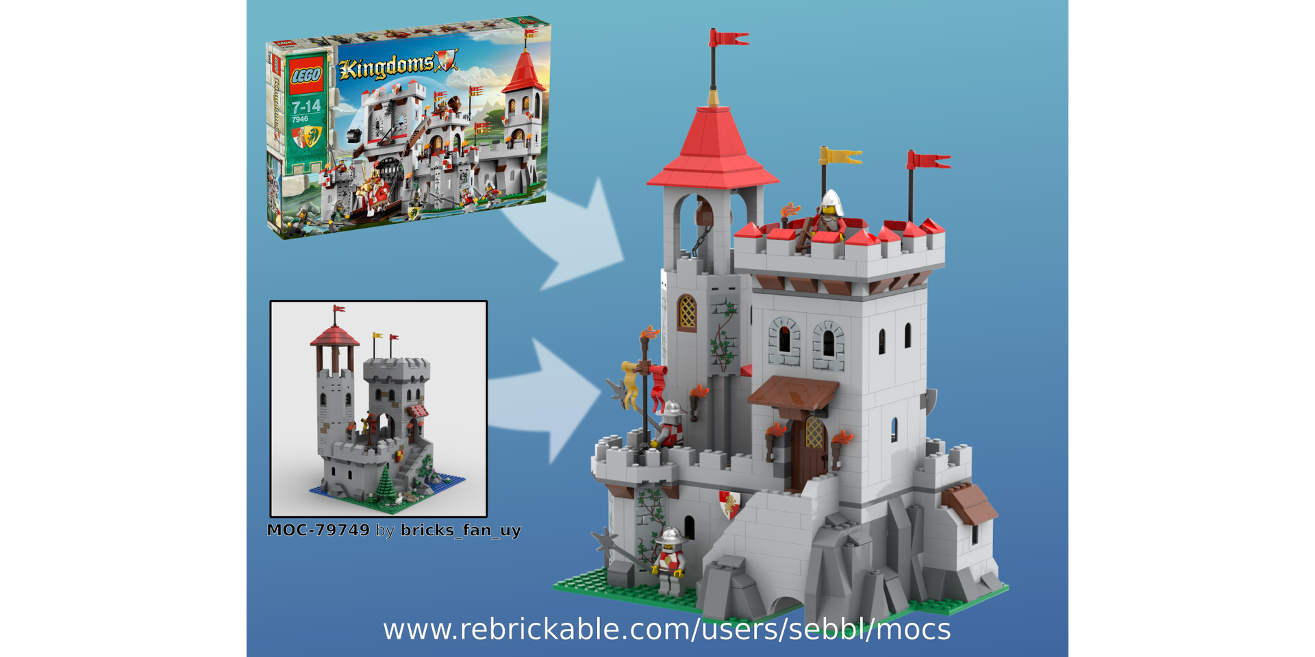 Riverside Outpost from 7946 [modification of MOC-79749]