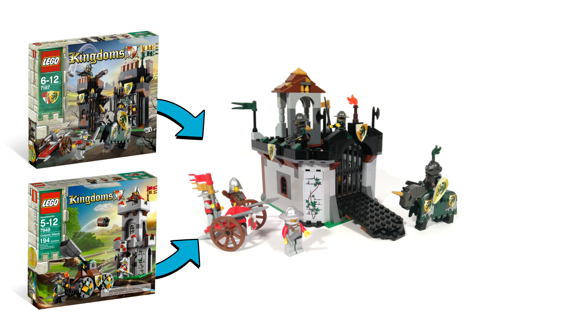 Cute Modular Castle from 7948 and 7187