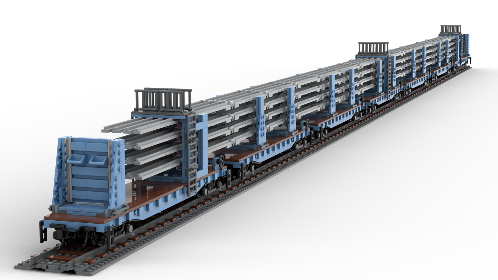 Welded Rail/Ribbon Rail Car Set