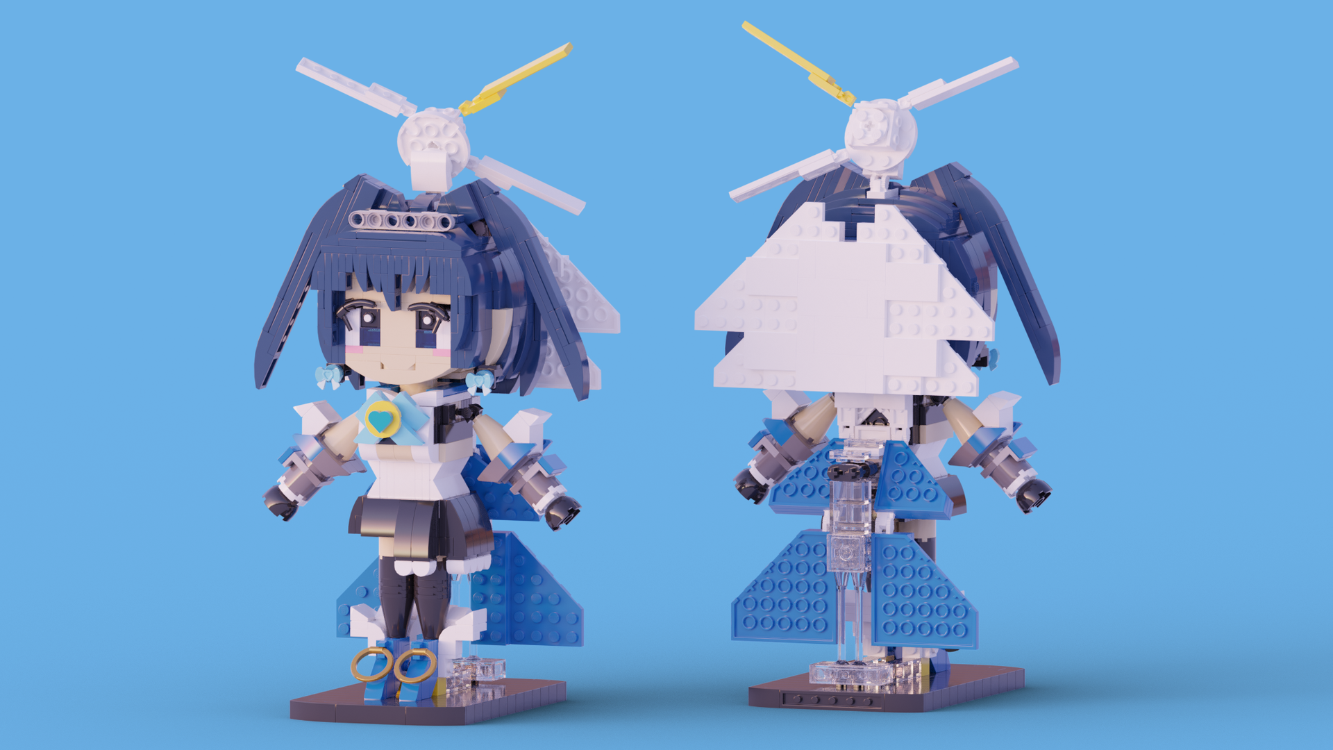 96099 Ouro Kronii - Chibi (MOC-96099) - LEGO MOC | MOC Tracker