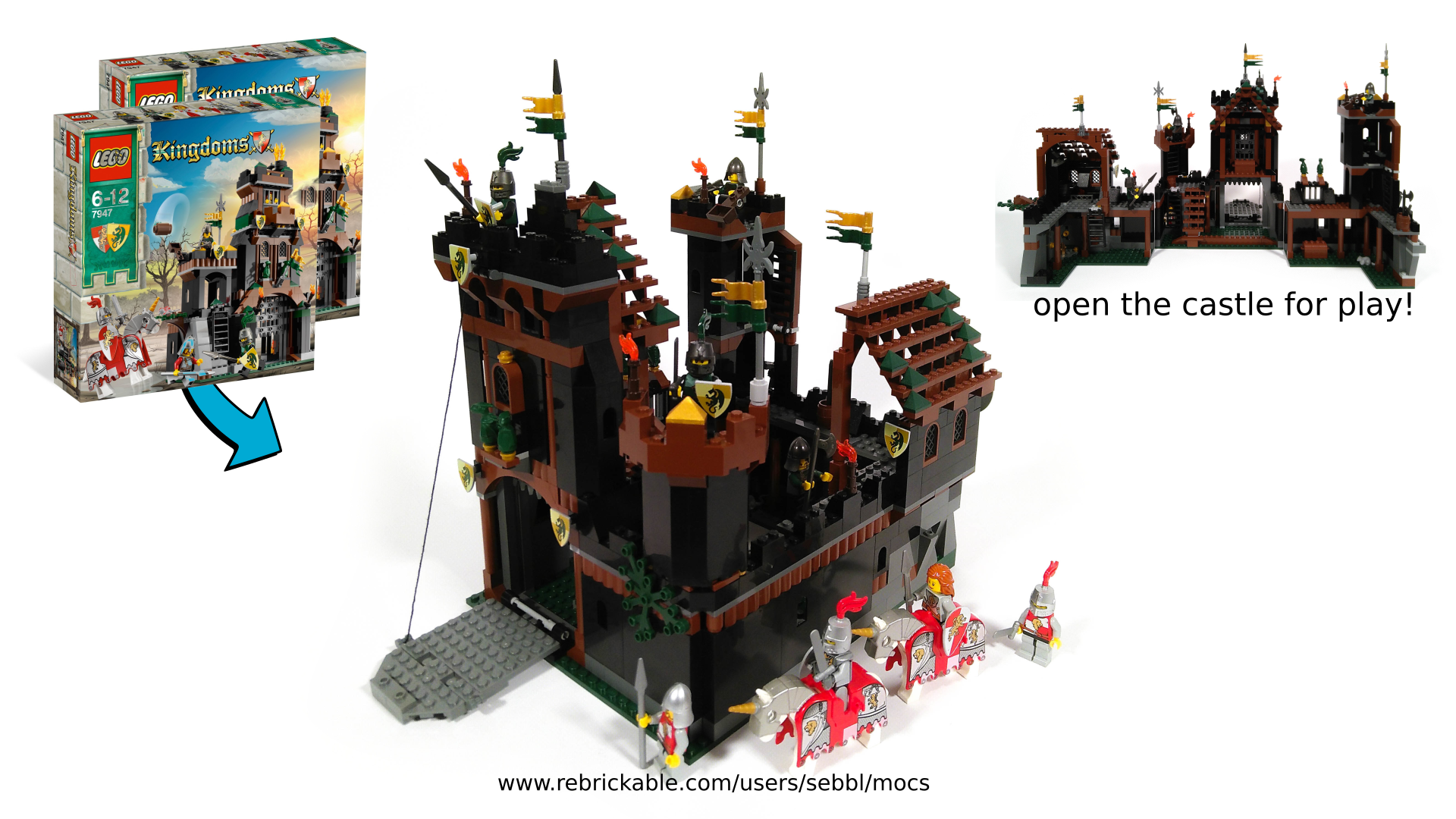 Black Knight's Castle Homage from 2x 7947