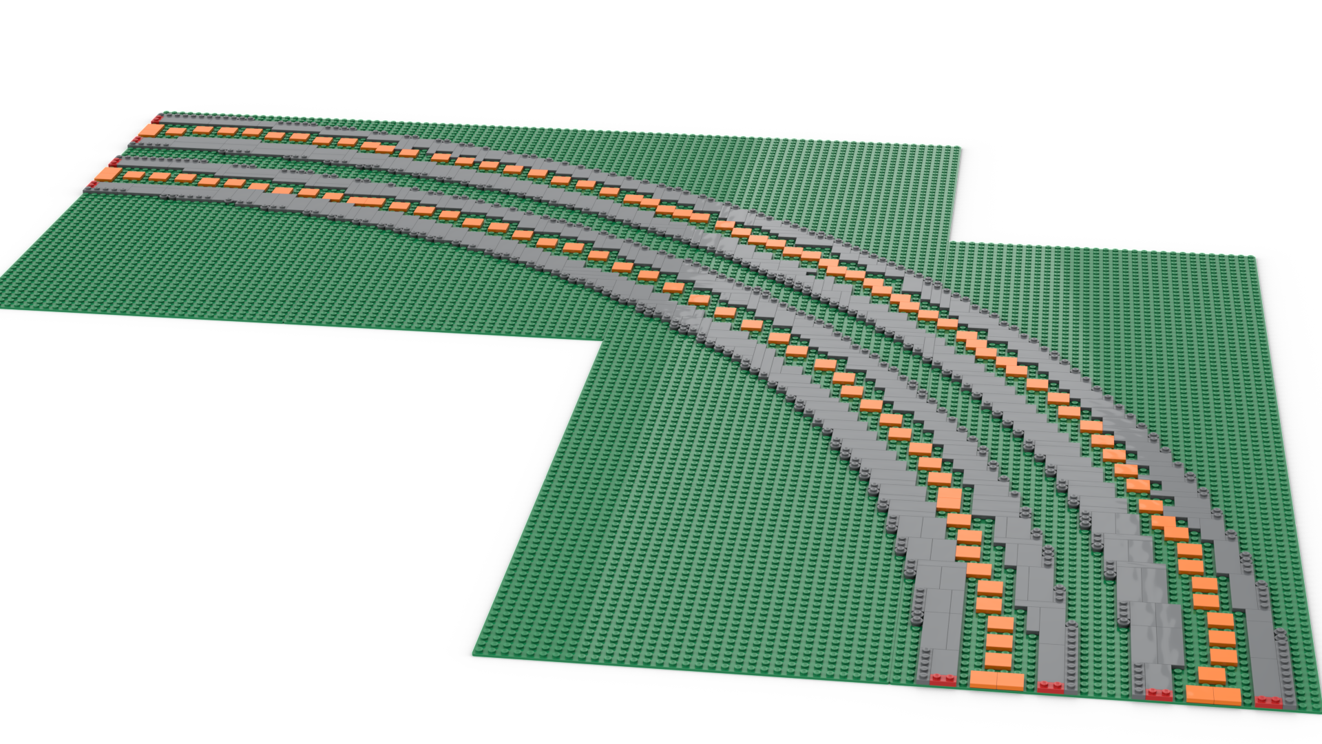 Baseplates for Ballasted R104 &amp; R120 Curve Tracks