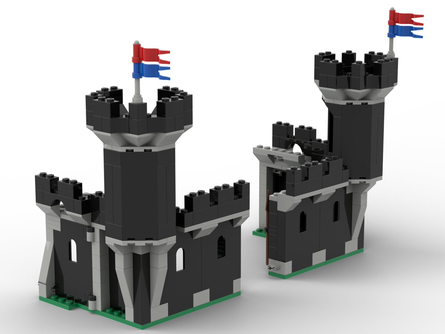 Turrets to connect the Black Monarch's Castle (6085) with Knight's Stronghold (6059)