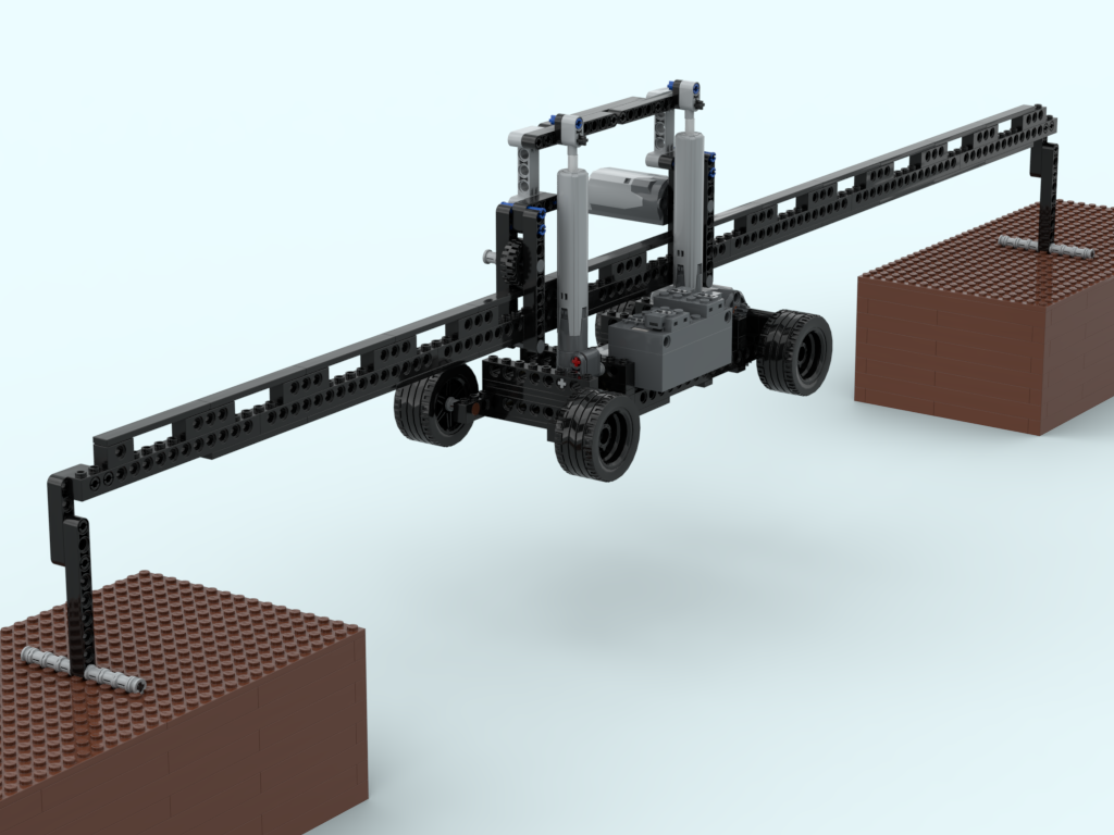 Car Crossing Gap (50cm/20inches) (MOC-96523) - LEGO MOC | MOC Tracker