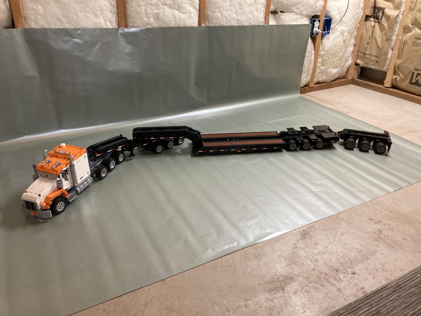 13 axle lowboy trailer