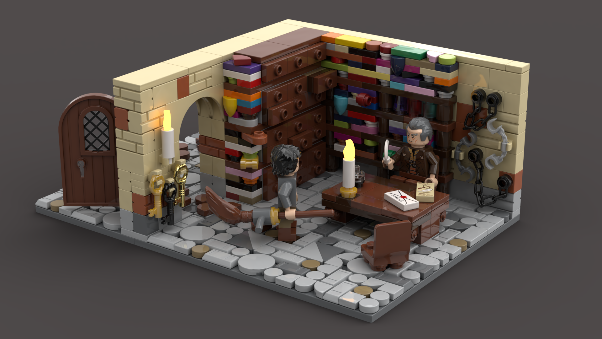 Harry Potter at Caretaker Argus Filch's office