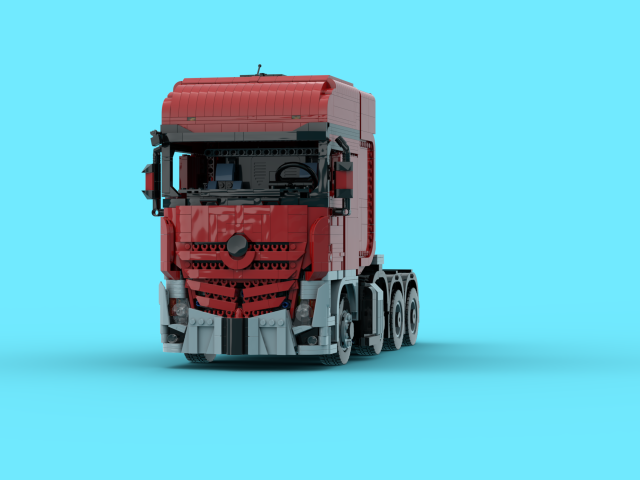 Mercedes Benz Actros SLt 4163 8X4 RC truck Red