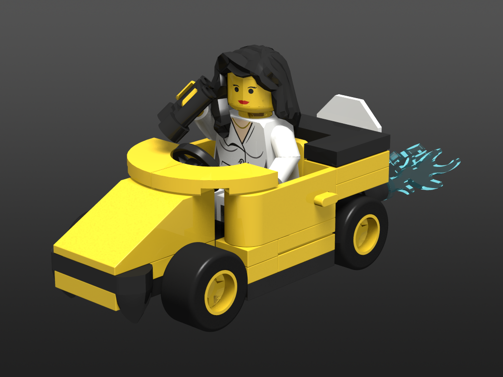 Yellow Sabretooth car